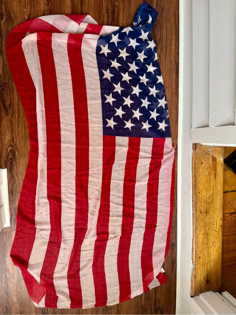 Lou Lou’s American Flag Summer Scarf - Red, White & Blue, NWT